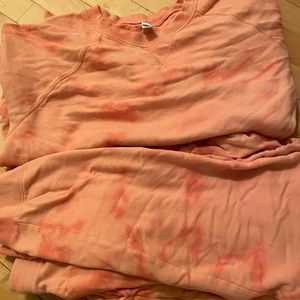 Old Navy Peach Tie Dye Matching Sweatsuit Tall XL
